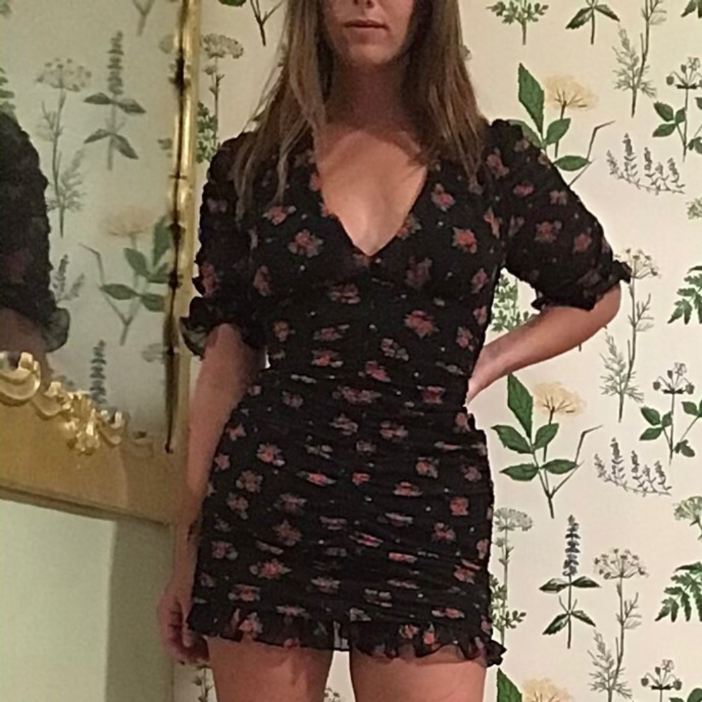 Ruched Zara Rose Dress